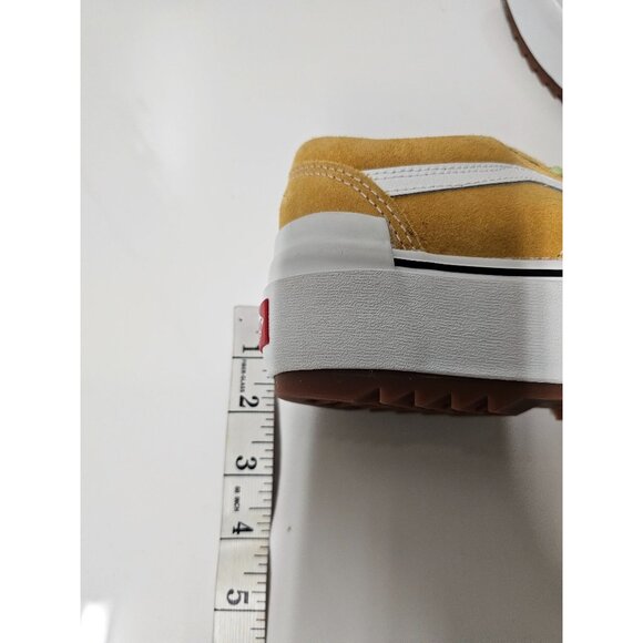 Vans Old Skool Stacked Platform Lift Shoe Sneaker Golden Yellow Womens Size 5.5 - Picture 7 of 8